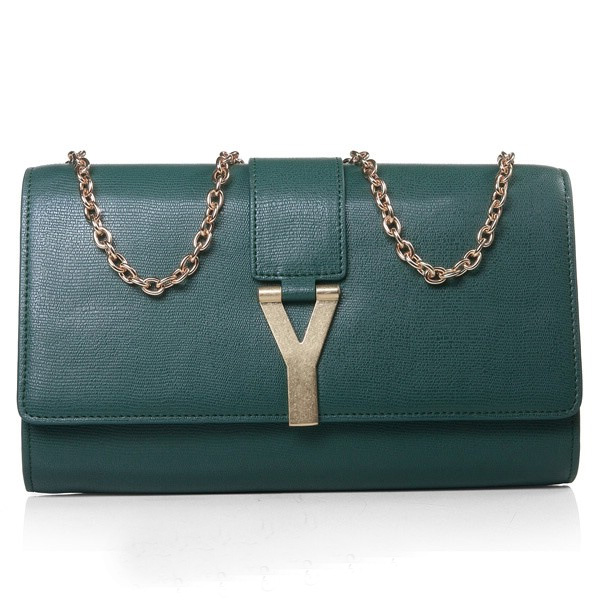 265.701 Yves Saint Laurent Chyc Travel Case 265.701 Dark Green